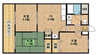 ボヌール山崎の物件間取画像